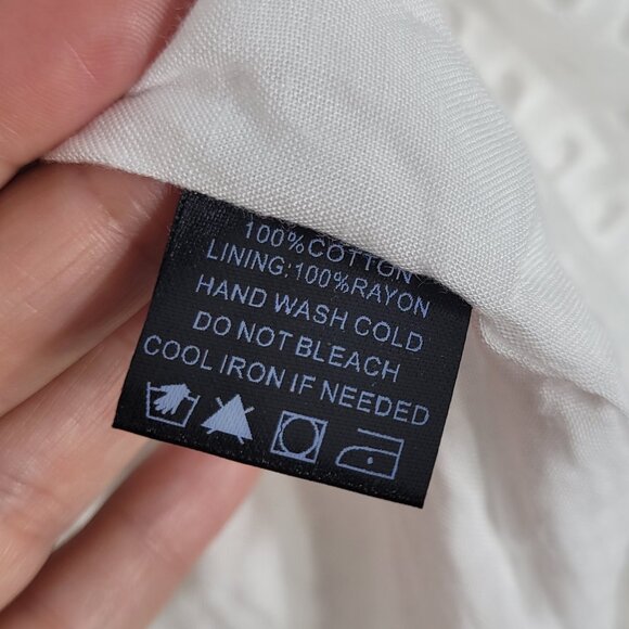 Buddy Love Women's White Cotton Blend Off Shoulder Summer Playsuit Romper Size S - Picture 7 of 10